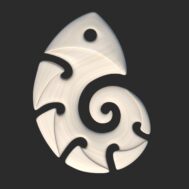 Pendant "Nautilus" in Maori Style - Image 2