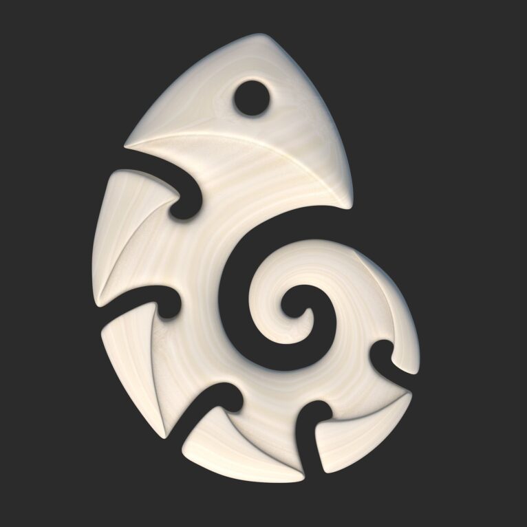 Pendant "Nautilus" in Maori Style - Image 2