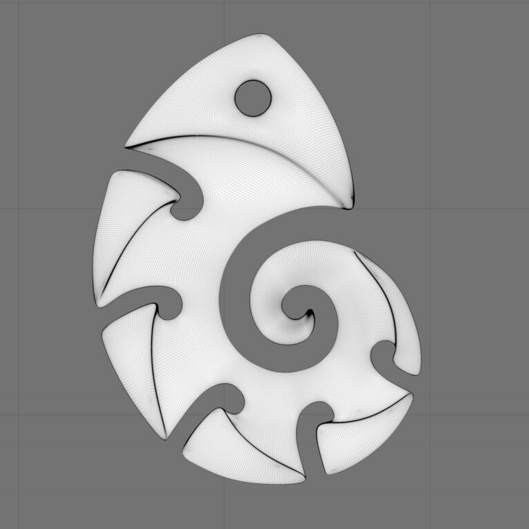 Pendant "Nautilus" in Maori Style - Image 5