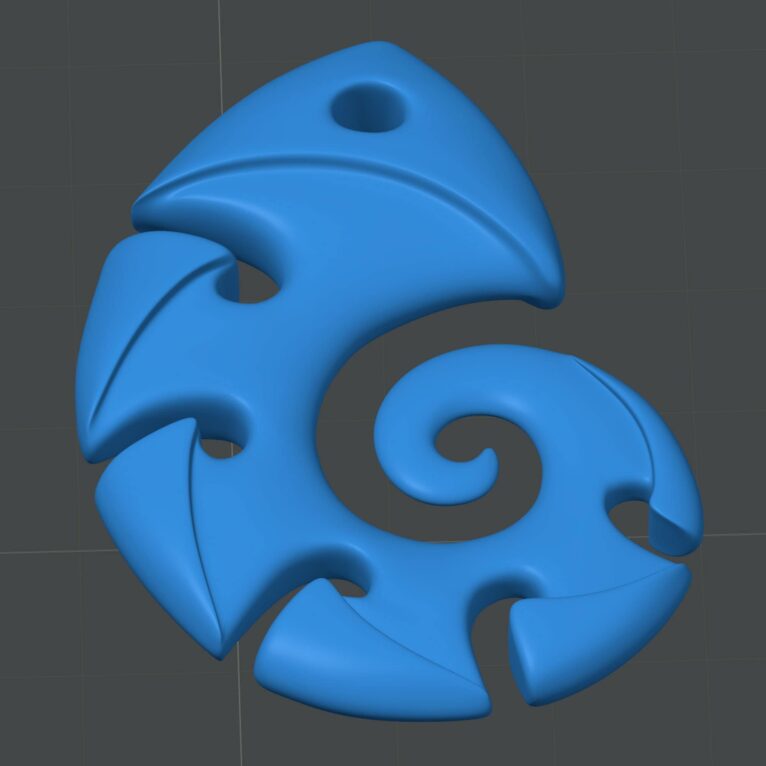 Pendant "Nautilus" in Maori Style - Image 6