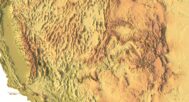 Relief Map of the United States – Detailed View