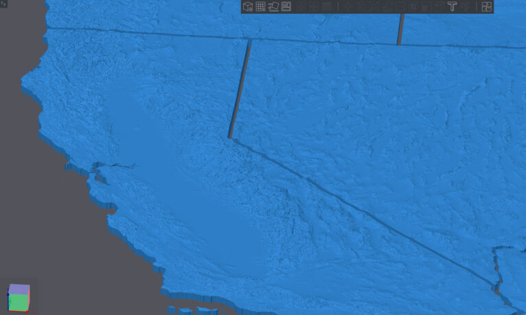USA 3D Relief Map – Ready for Printing and Assembly