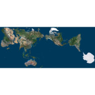 High-resolution flat projection of the AuthaGraph world map