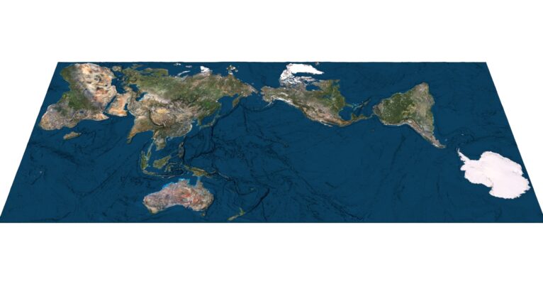 Detailed look at the proportional landmass distribution