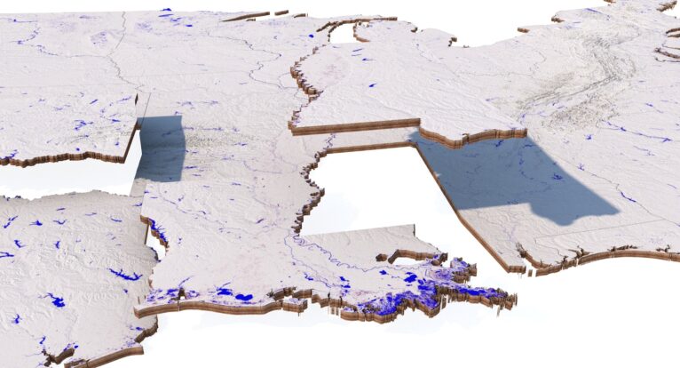 Contiguous 48 USA States 3D Model - Image 33