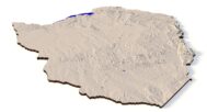 Printable 3D model of Zimbabwe map optimized for customization and high-res rendering.