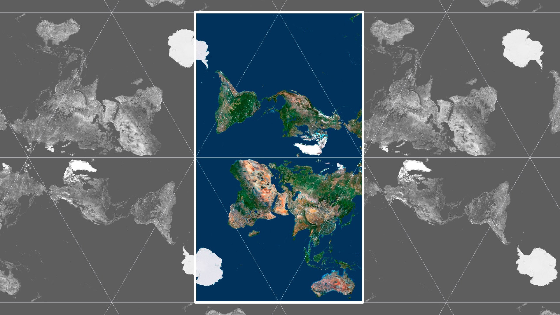 AuthaGraph Map in Graphic Design