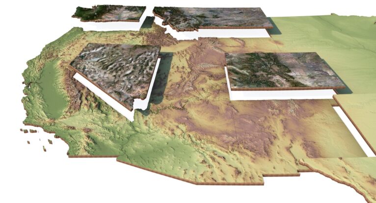 Contiguous 48 USA States 3D Model - Image 2