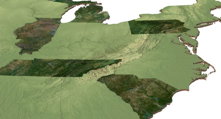 Contiguous 48 USA States 3D Model - Image 22