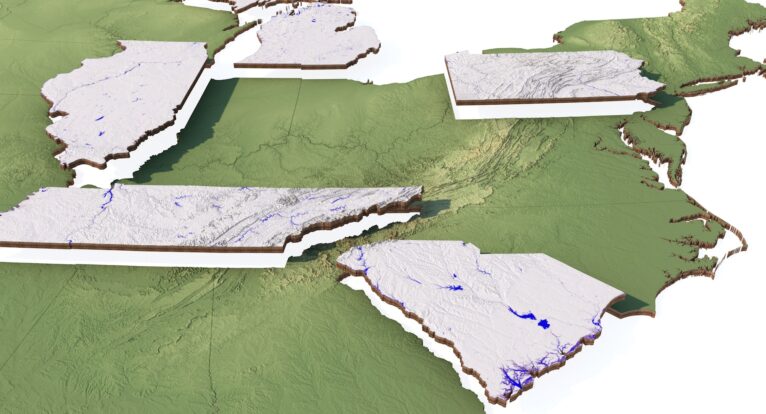 Contiguous 48 USA States 3D Model - Image 23