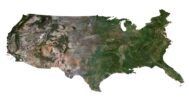 3D model showcasing U.S. topographic data
