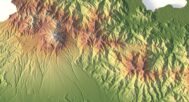 Close-up of Panama’s mountainous regions in 3D
