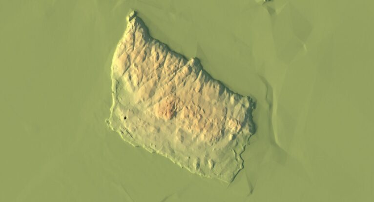 Denmark height map generated from GIS data
