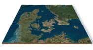 Terrain analysis demonstration using 3D model of Denmark