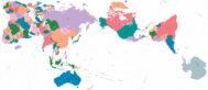 Authagraph World Map with counrty name