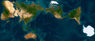 Close-up showing spatial accuracy of the AuthaGraph projection
