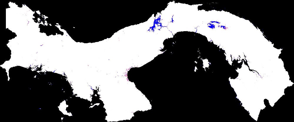 Panama water map