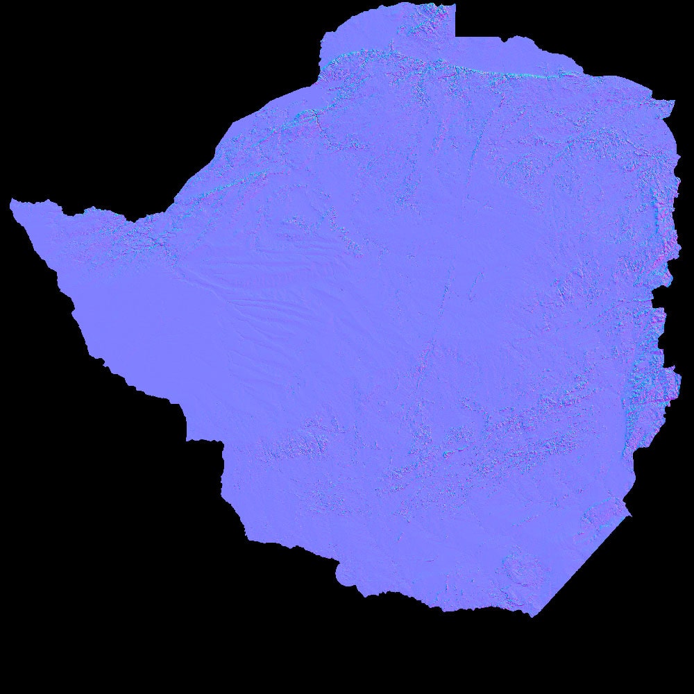 Zimbabwe Normal Map