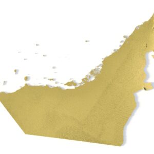 STL file of UAE map for CNC and 3D printing