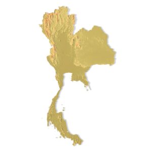 STL file of Thailand map for CNC and 3D printing