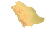 STL file of Saudi Arabia map for CNC and 3D printing