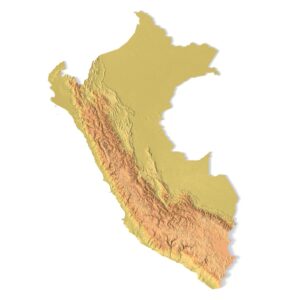 STL file of Peru map for CNC and 3D printing