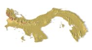STL file of Panama map for CNC and 3D printing