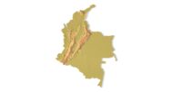 STL file of Colombia map for CNC and 3D printing