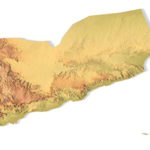 STL file of Yemen map for CNC and 3D printing