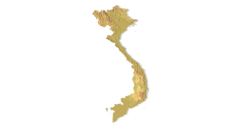 STL file of Vietnam map for CNC and 3D printing