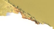 Digital elevation terrain of Turkmenistan in STL format