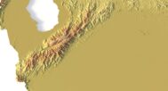 Digital elevation terrain of Venezuela in STL format