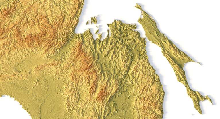 Detailed 3D STL model of Russia’s Ural Mountains