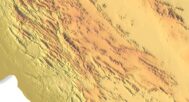 Close-up of Zagros Mountains terrain in STL model