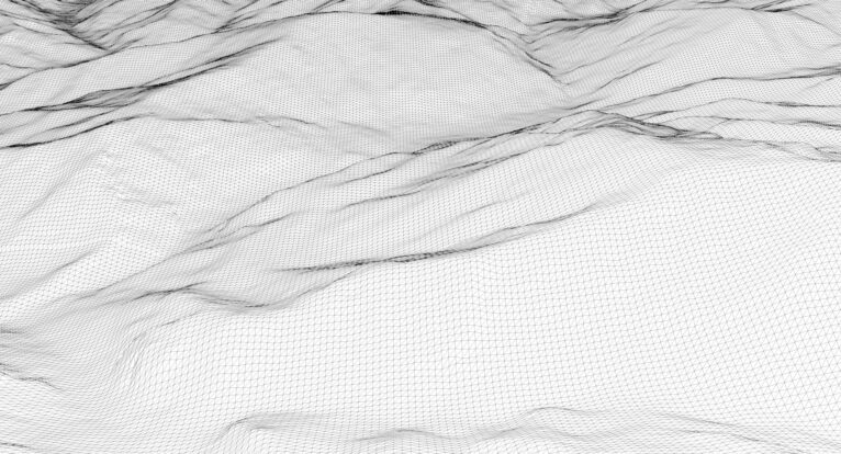 3D model Andorra — wireframe showing optimized polygon mesh