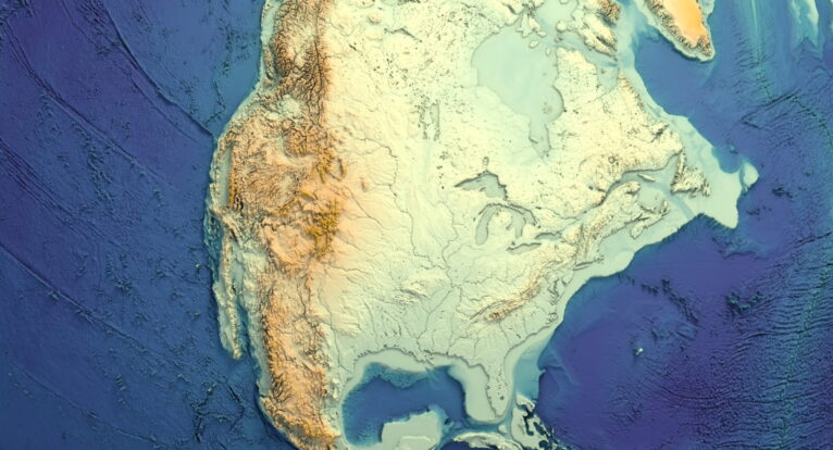 High-detail Earth 3D STL model with river systems
