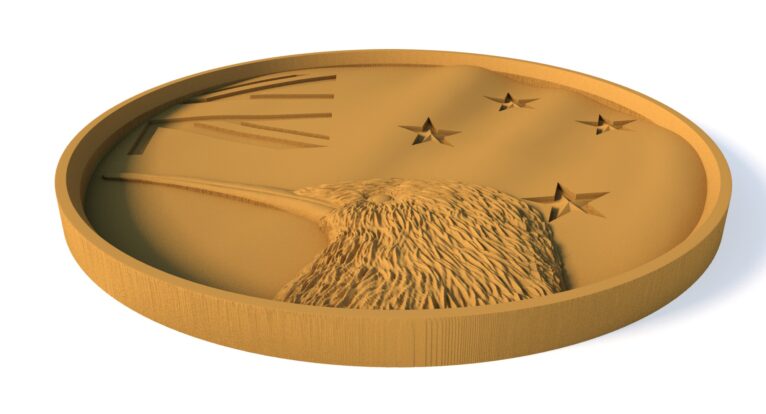 New Zealand flag relief STL for 3D printing