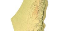 Israel terrain 3D model with elevation