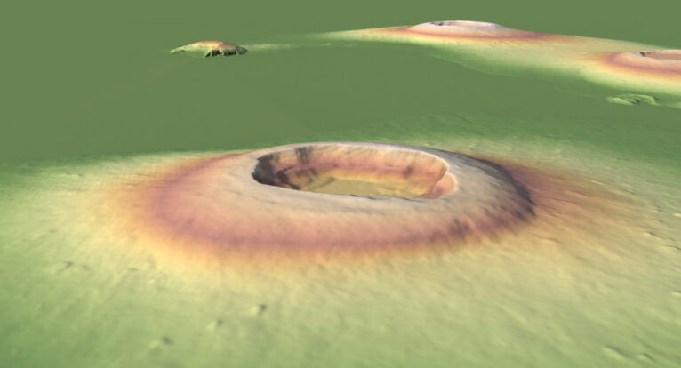 DEM height map for Galapagos Islands 3D terrain model